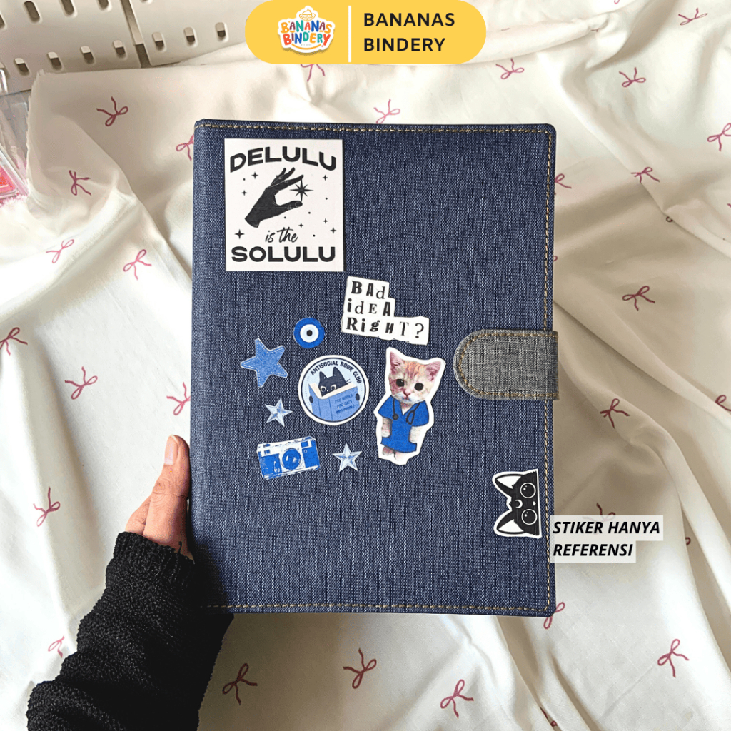 

BANANAS BINDERY Binder Denim KeychainHook [A5 20RING & B5 26RING] + FREE PULPEN