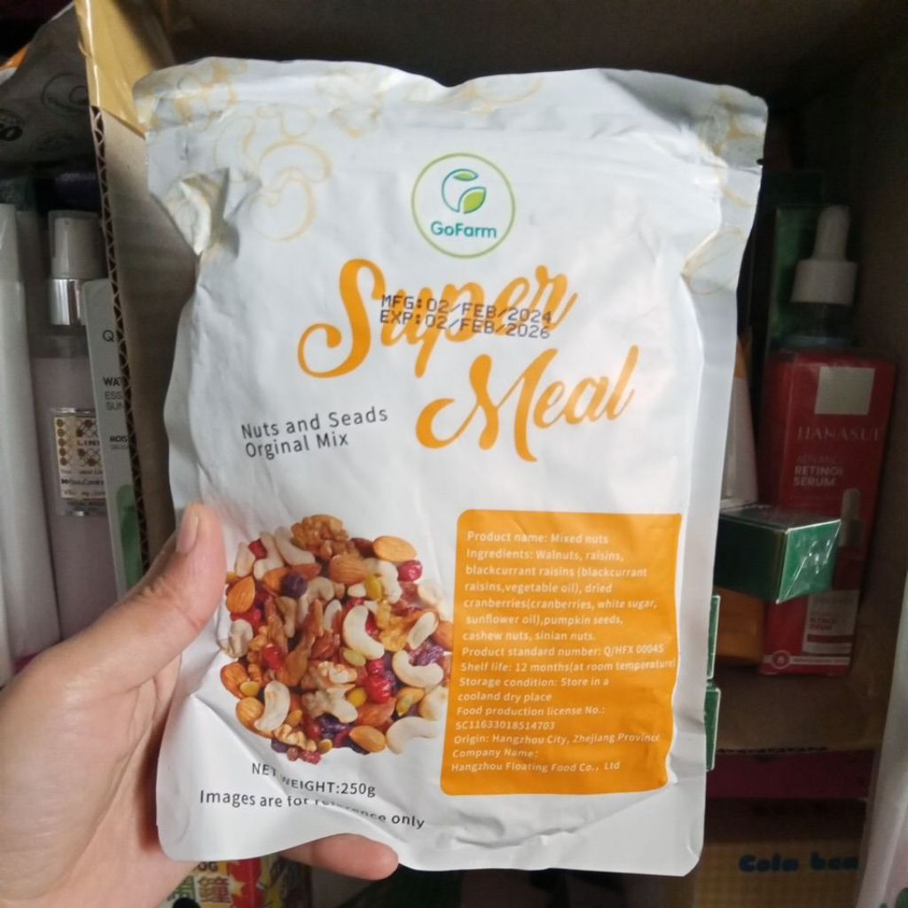 

SUPER MEAL GOFARM 250GR NUTS AND SEATS ORIGINAL MIX