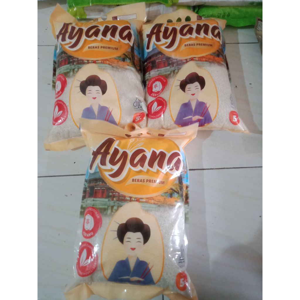 

beras cap merek Ayana 3x5kg _free ongkir