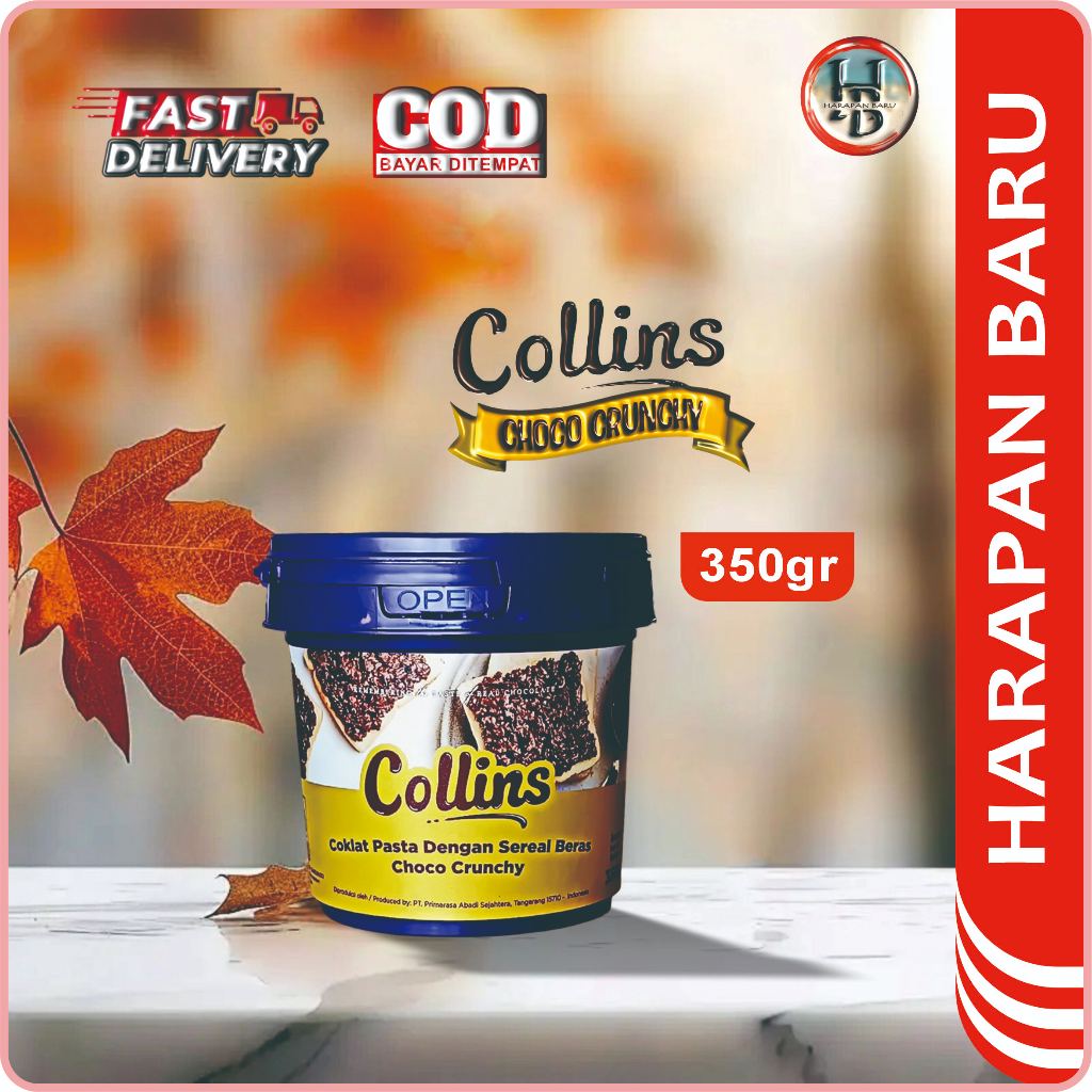 

Collins Choco Crunchy 350gr - Coklat Pasta Dengan Malt Krispi 350gr