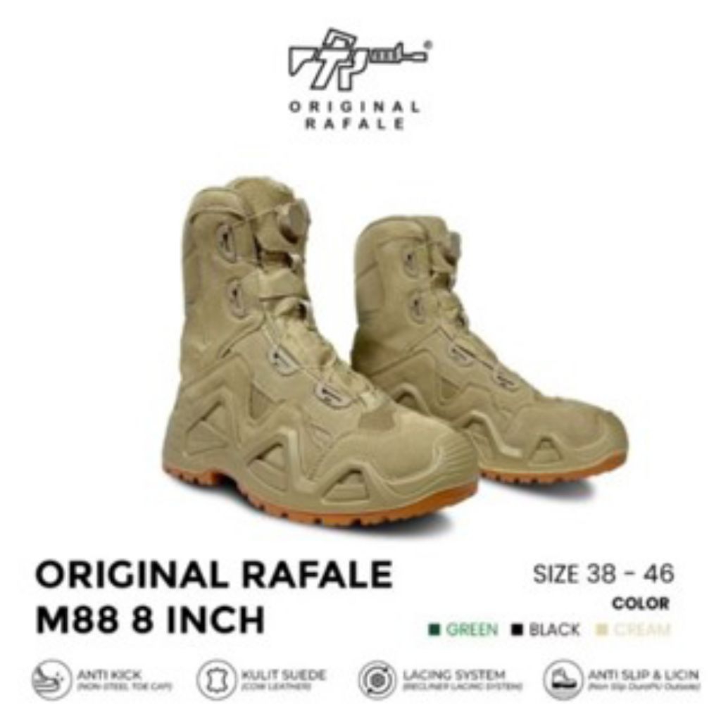 SEPATU TACTICAL ORIGINAL RAFALE M88 / SEPATU BOA SYSTEM PREMIUM 8INCH