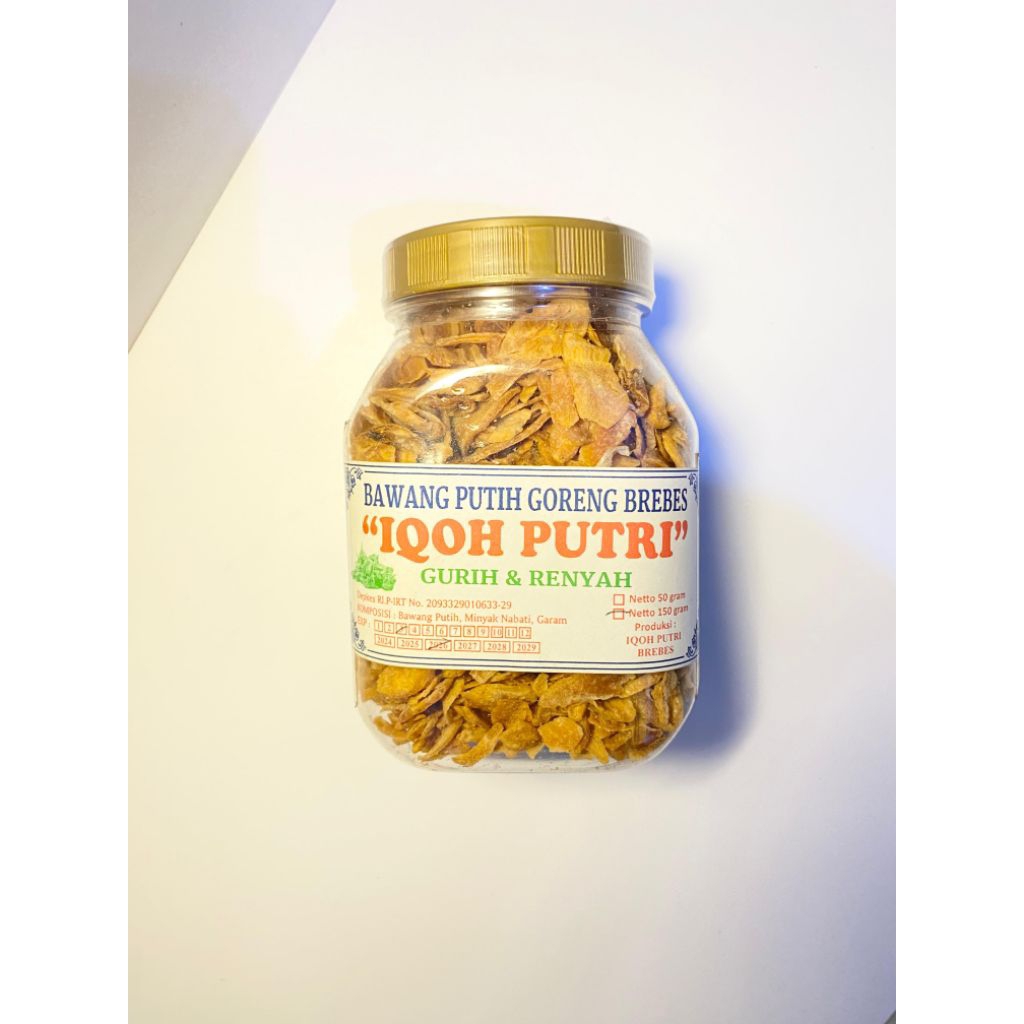 

BAWANG PUTIH GORENG TOPLES - IQOH PUTRI