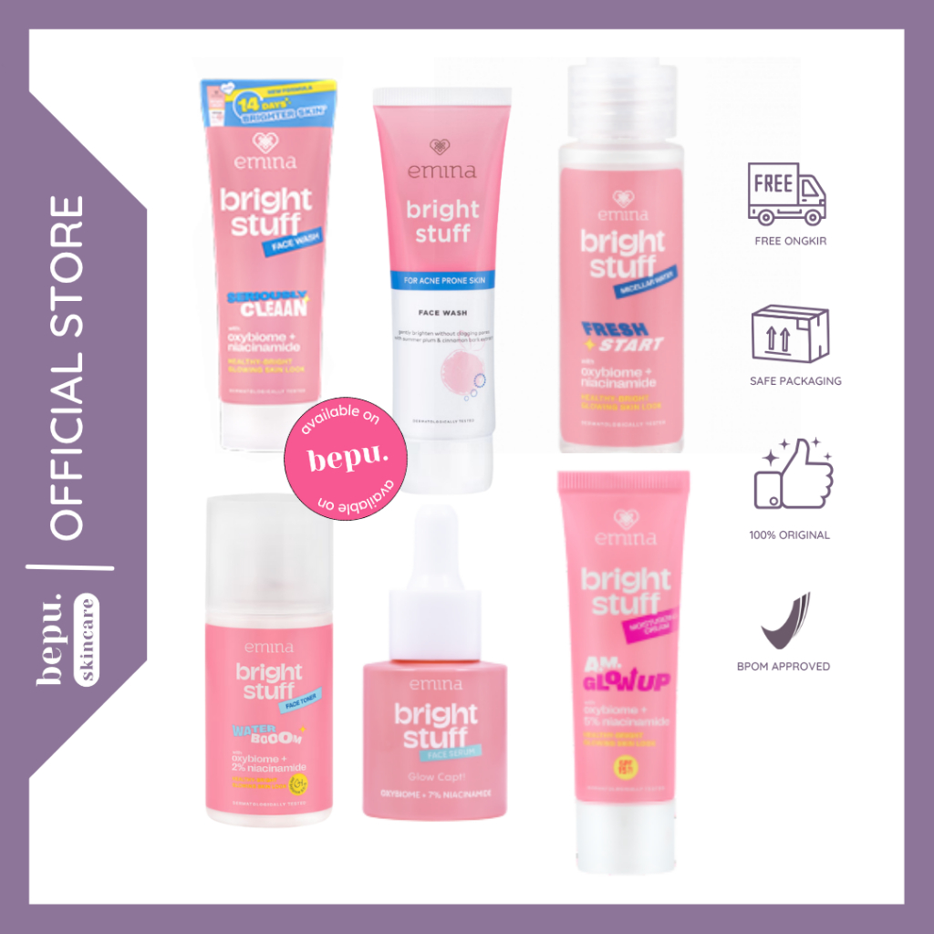 Bepuskincare - Emina Bright Stuff Series | EMINA Bright Stuff Series dan Acne Prone | Emina Moisturi