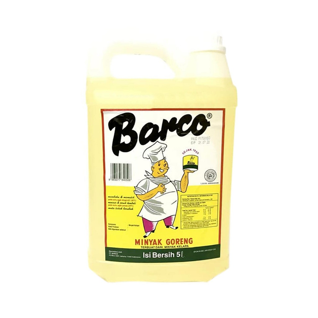 

MINYAK GORENG BARCO BOTOL 5 LITER