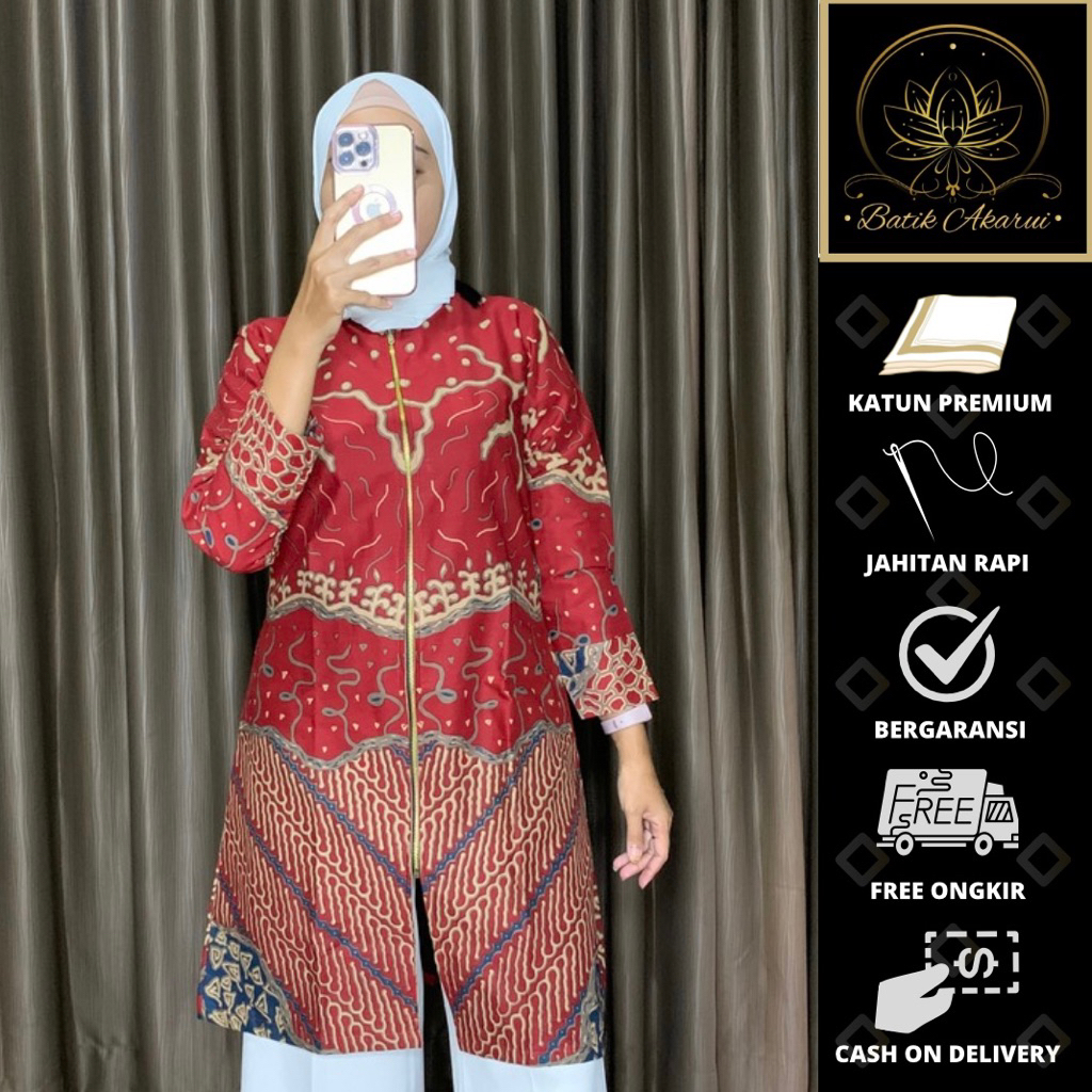 Batik Wanita Modern Baju Batik Tunik Wanita Jumbo Modern Batik Tunik Batik Tunik Wanita Modern Batik