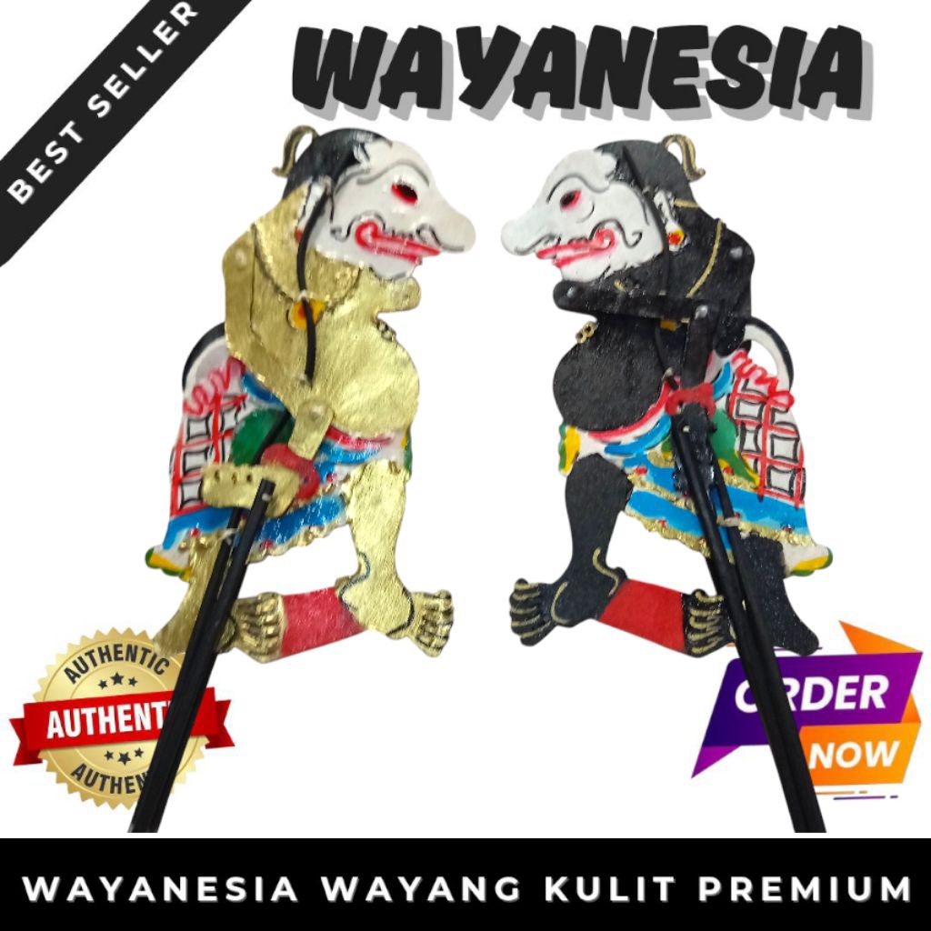 wayang kulit sapi mainan gareng punokawan