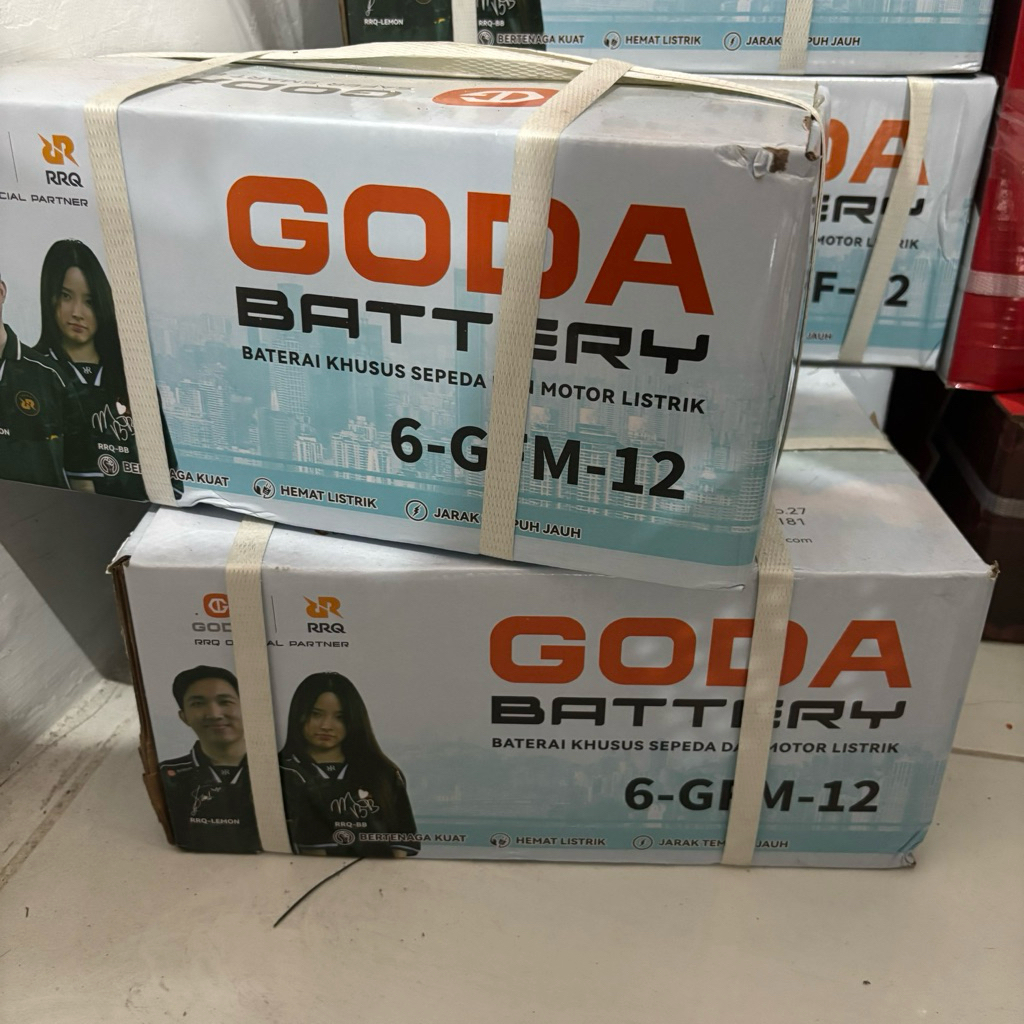 Aki Baterai Sepeda Listrik GODA 48v12ah