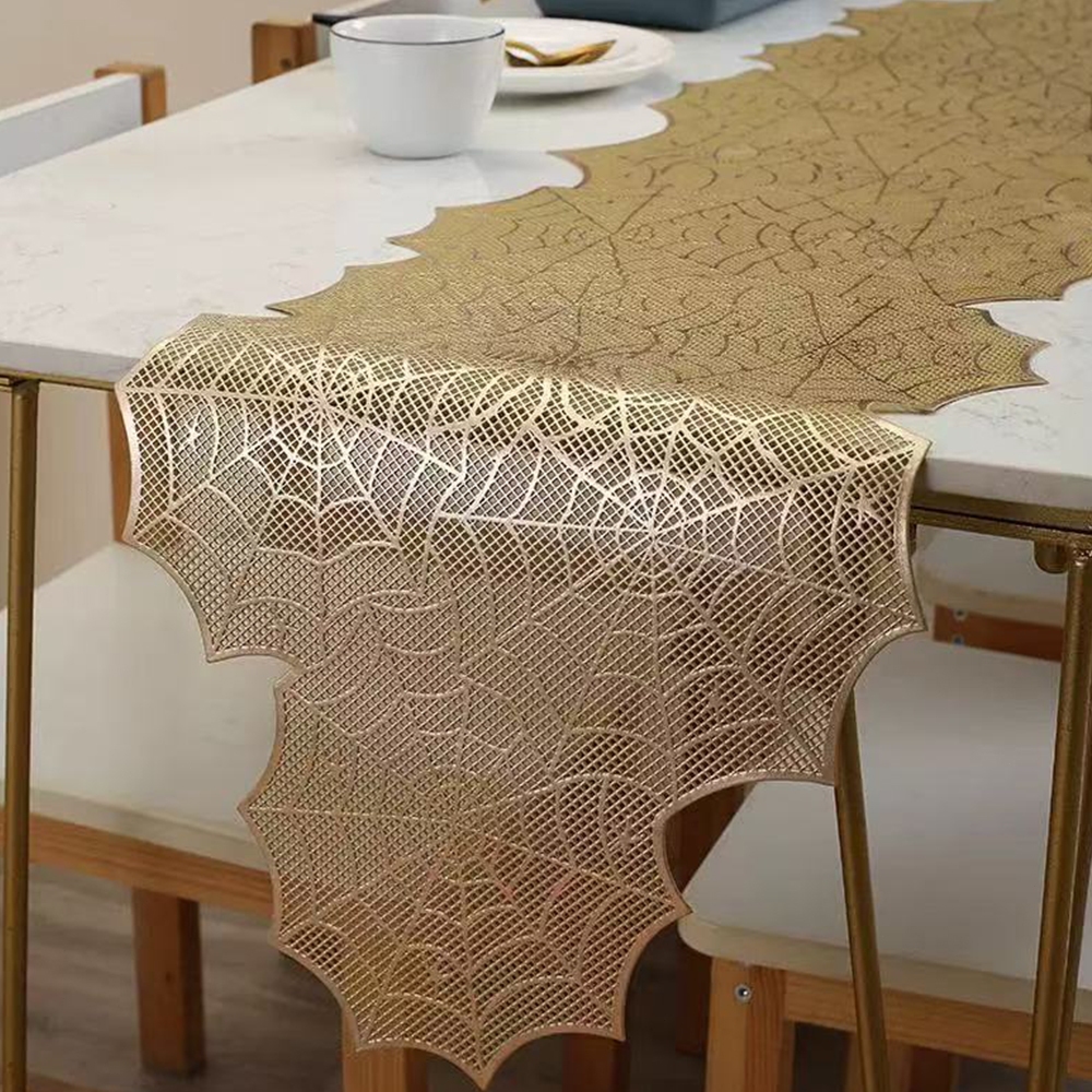 Meja Tamu Spider Motif / 35x150cm Taplak Makan / Taplak Meja Makan Panjang