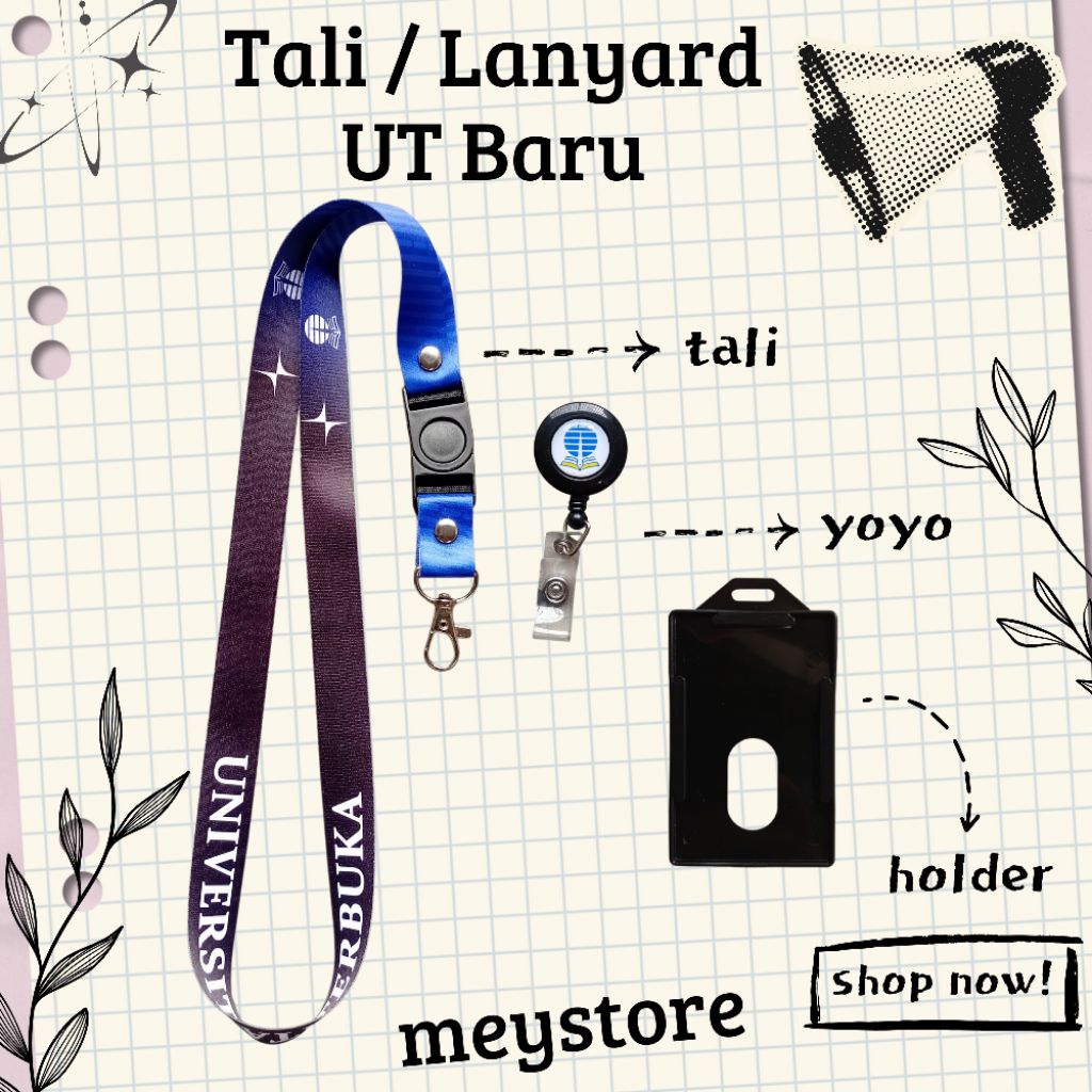 

READY Tali ID CARD / Lanyard UNIVERSITAS TERBUKA Baru [STOCK MELIMPAH] Termurahhh Harga Grosir!