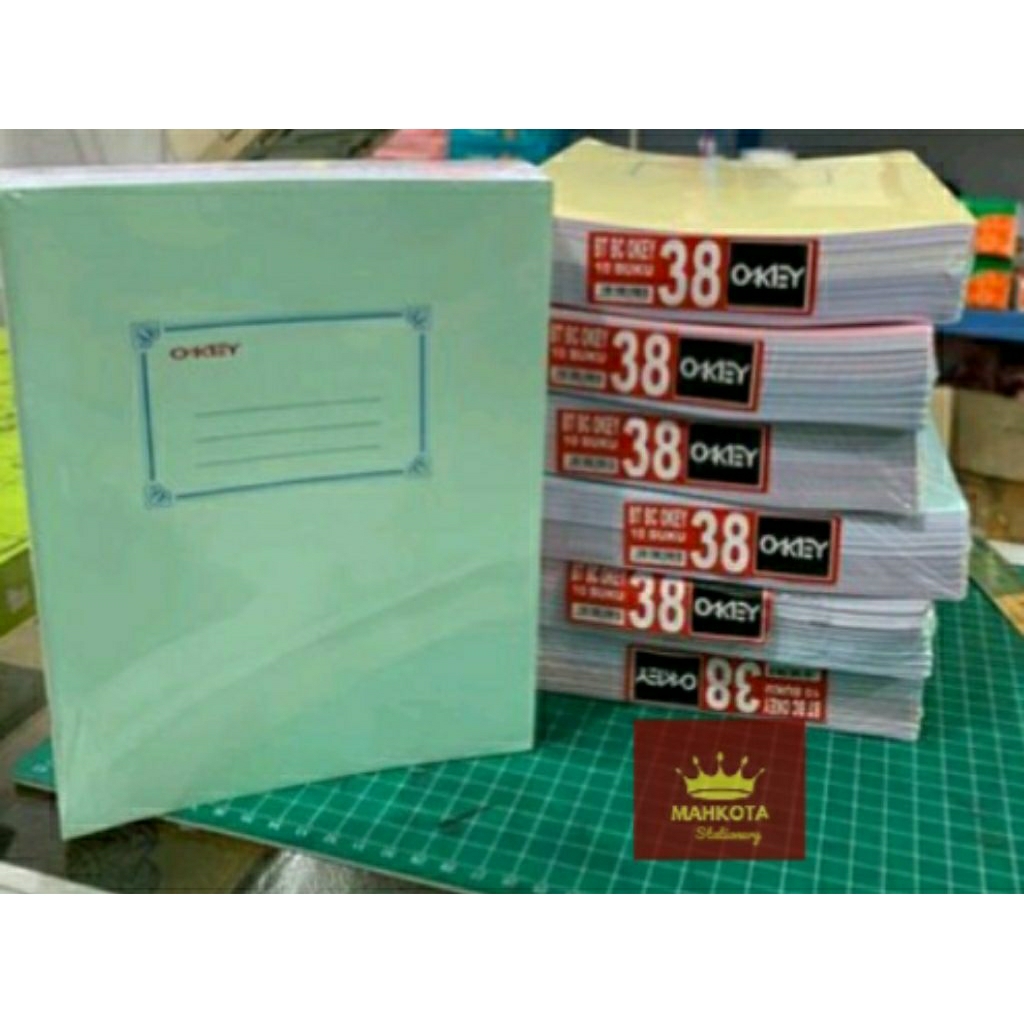 

Buku Tulis Okey Polos 38/isi 1 Pack (10 Buku)