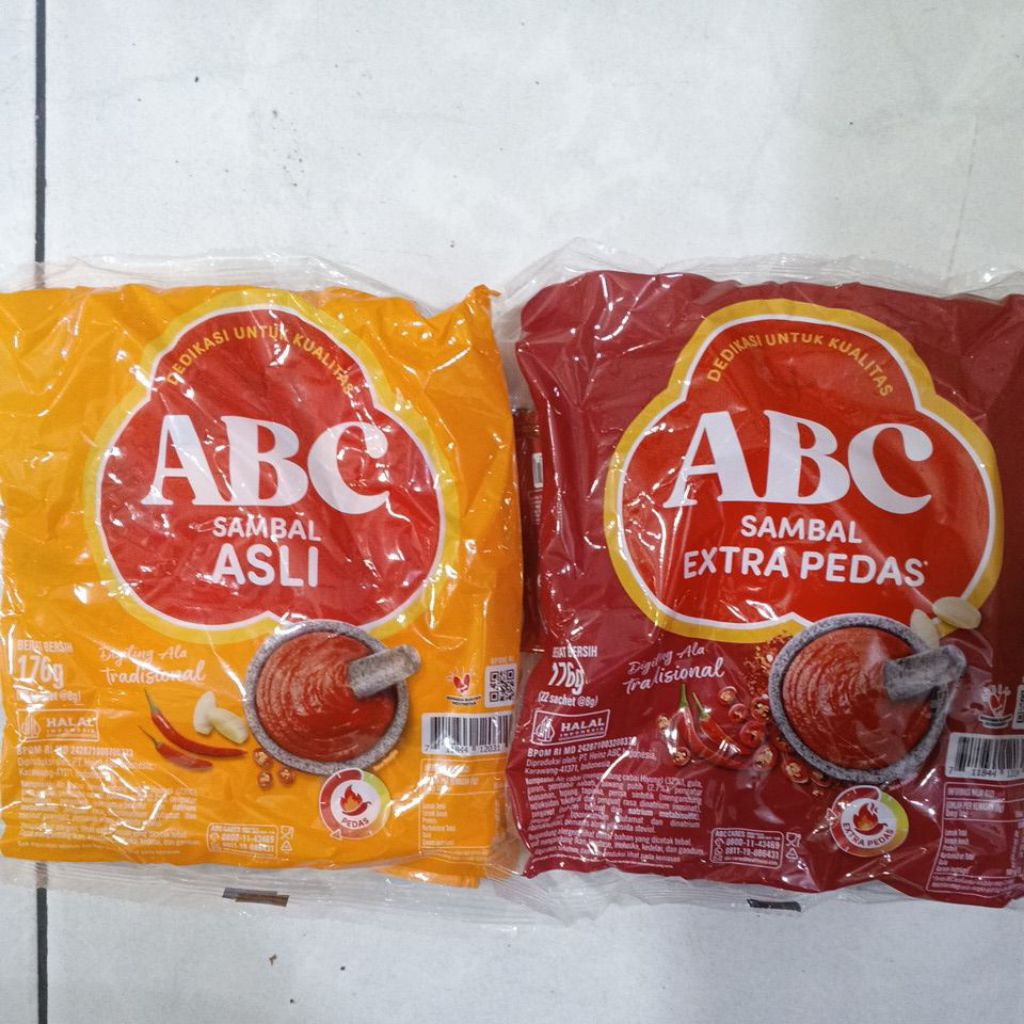 

Sambal ABC Stick 8gr isi 22 pcs