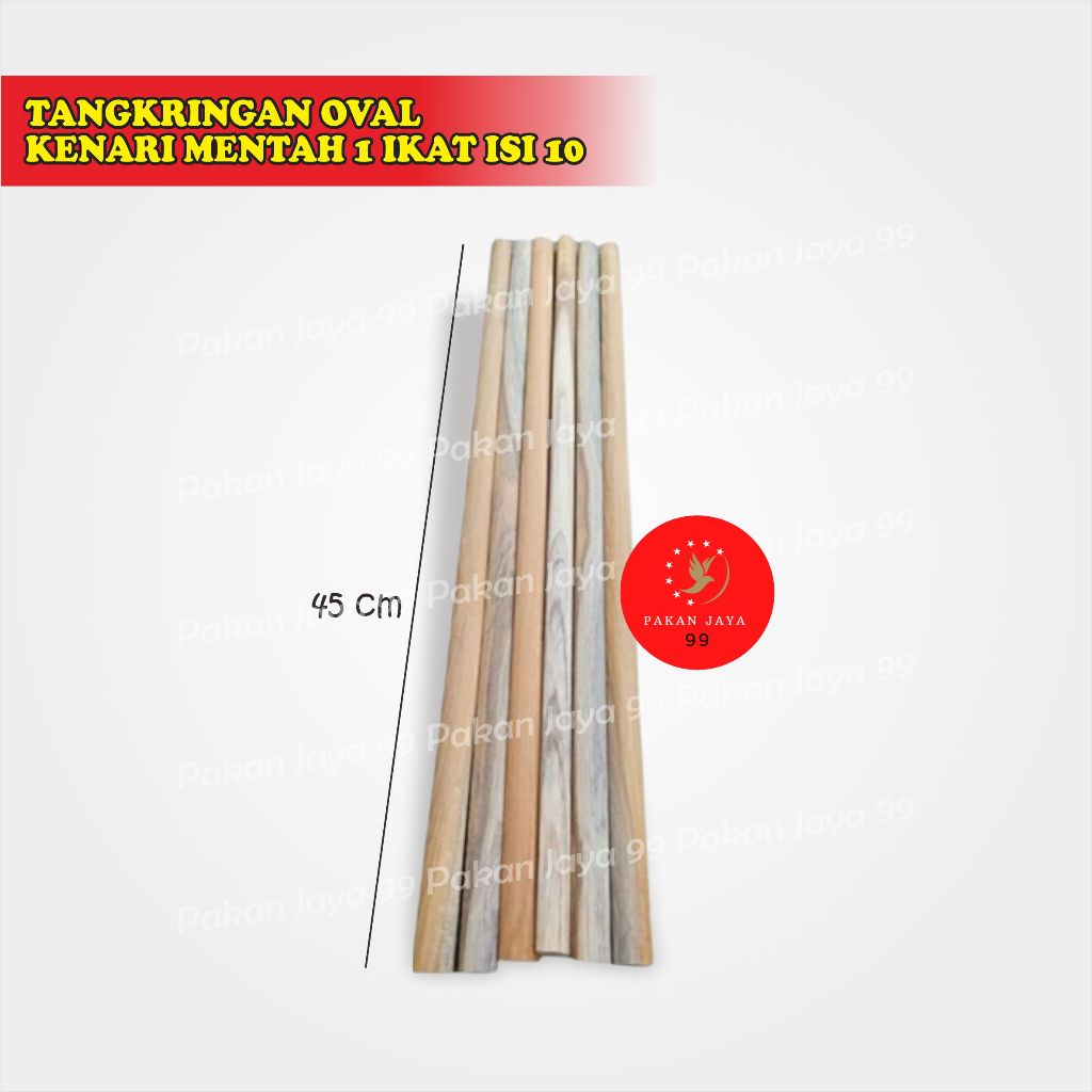 READY TANGKRINGAN OVAL KENARI MENTAH 1 IKAT ISI 10 DAN SERUT KENARI kANDANG SANGKAR KOTAK BURUNG