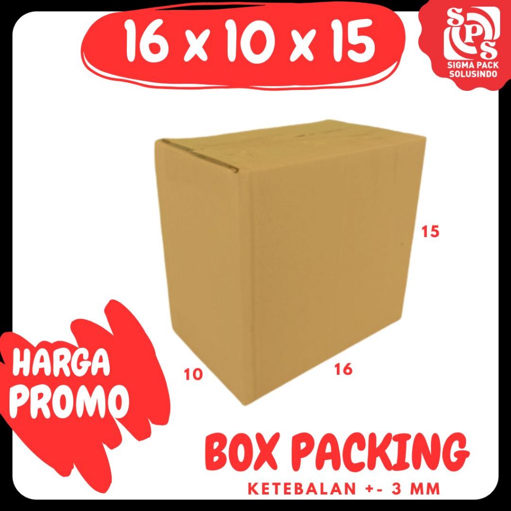 

Kardus 16x10x15 Box Packing Serbaguna Botol Dus Kemasan Madu Jamu Pertanian Mainan Zigma Shop