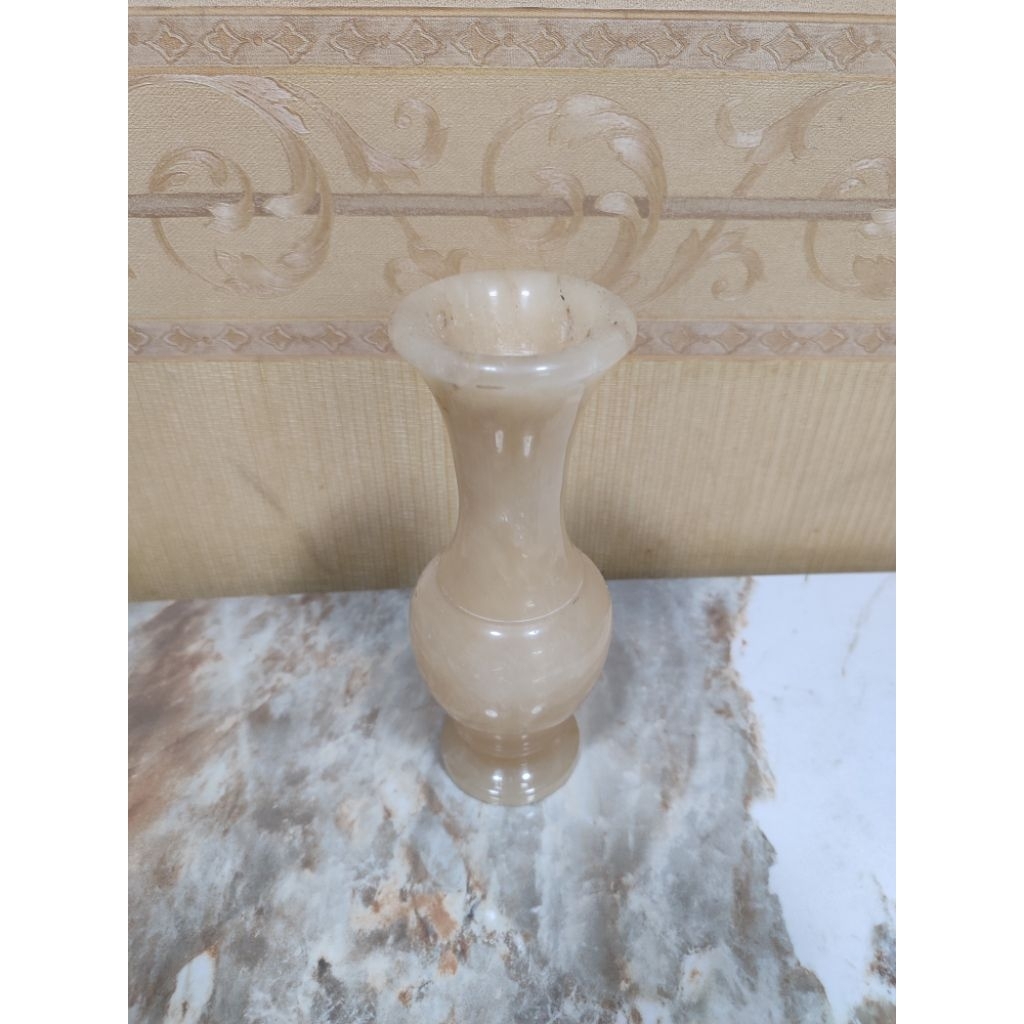 [Garage Sale] Vas Bunga/Pot Bunga Indoor Marmer Vintage mini Vas / pot Bunga Marmer/Onyx