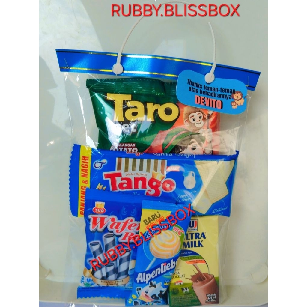 

Paket gift snack ultah anak simple dan murah