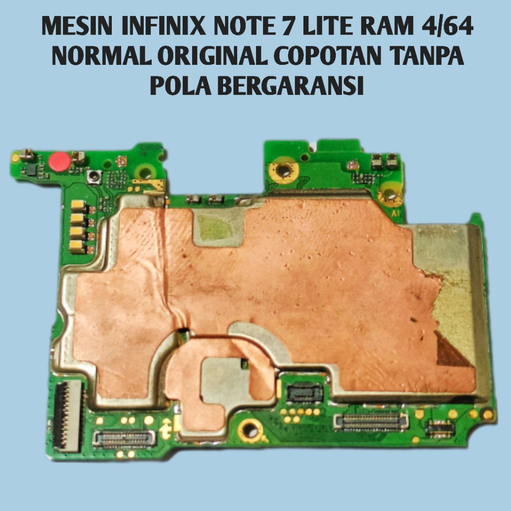 MESIN INFINIX NOTE 7 LITE RAM 4/64 NORMAL ORIGINAL COPOTAN TANPA POLA BERGARANSI