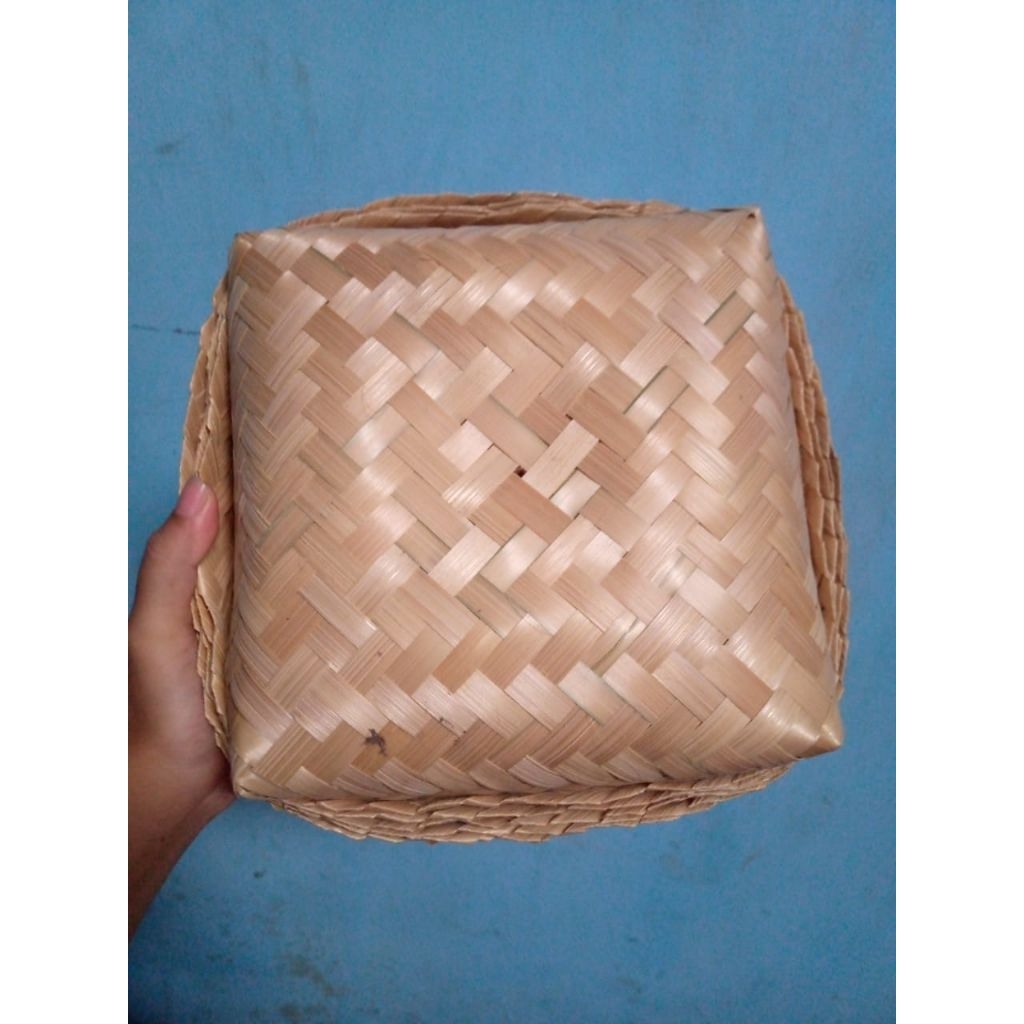 box makanan bambu besek anyaman bambu