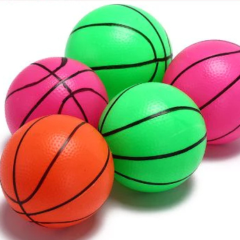 1 pcs bola basket karet kecil 10cm / mainan bola karet anak / mainan anak murah