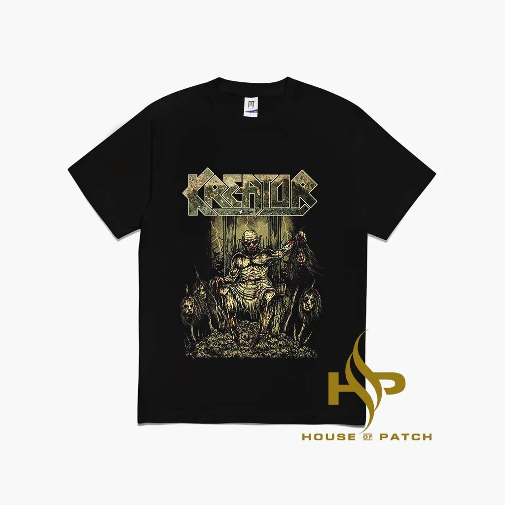 KAOS BAND KREATOR 6 TAG MERCHCONS SIZE LUAR / KAOS MUSIK DISTRO - HOUSE OF PATCH