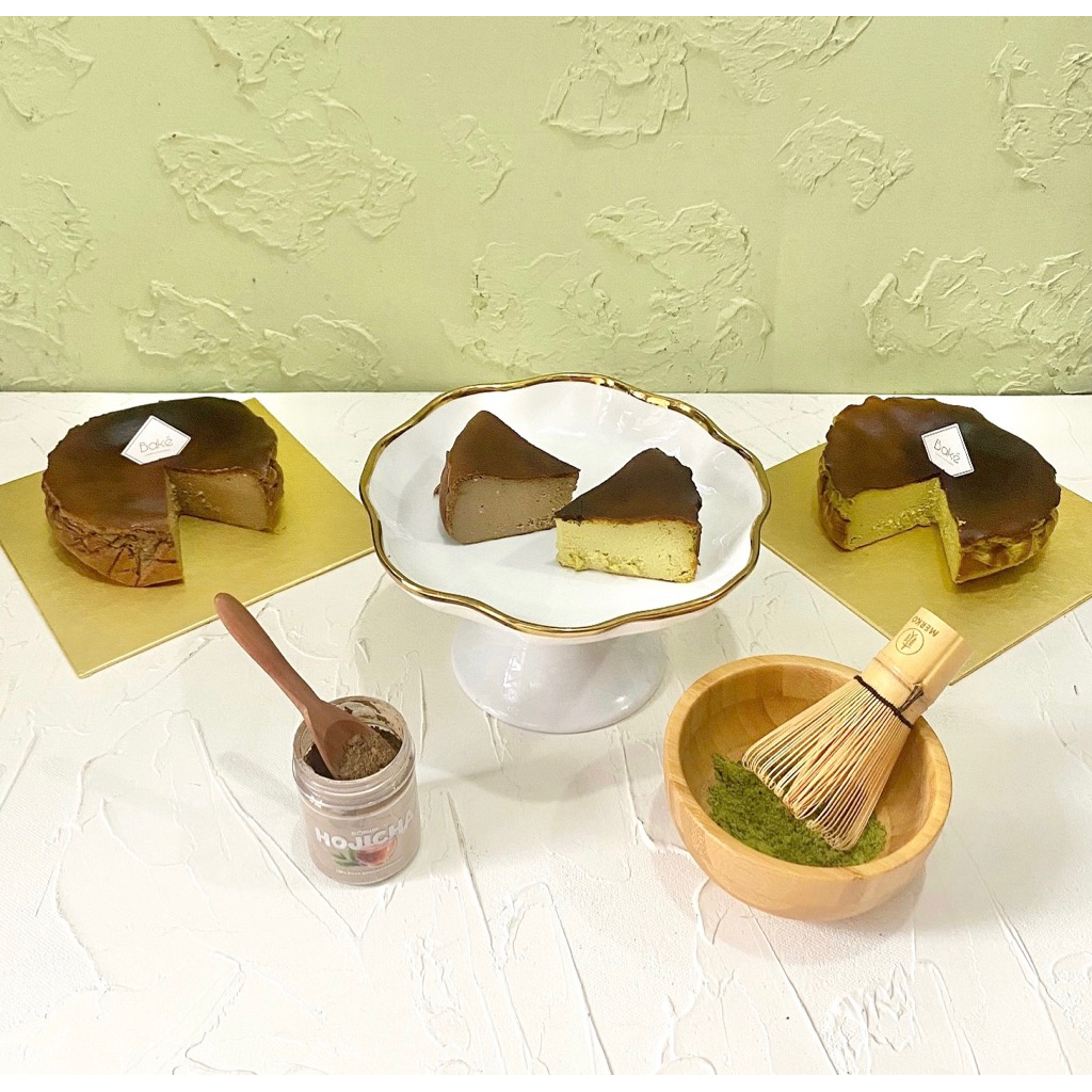 

NEW! Japanese Matcha & Hojicha Basque Burnt Cheesecake