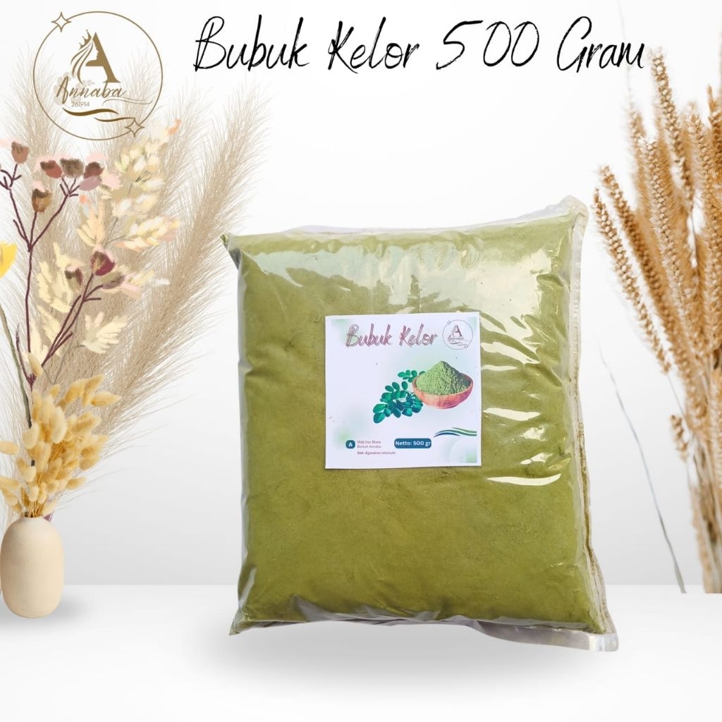 

bubuk daun kelor 500gram organik, serbuk daun kelor 500gram