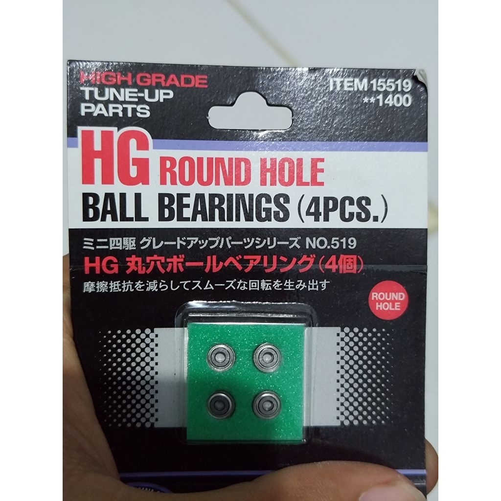 TAMIYA 15519 HG ROUND HOLE BALL BEARING 4PCS ORIGINAL LAKER PREMIUM