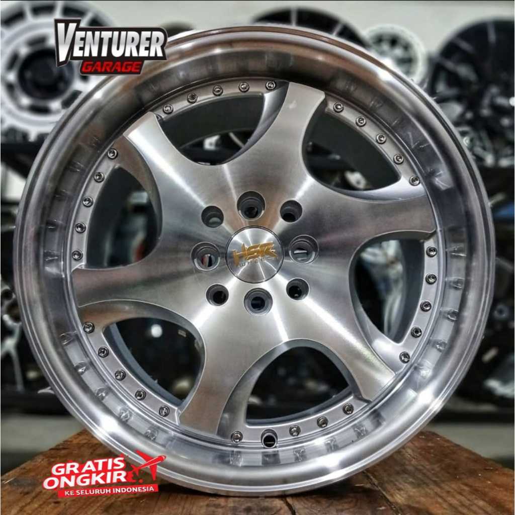 velg mobil celong r16 Hsr Gangnam lebar 7,5/8,5 lubang 4 brio, jazz, civic, city, avanza, xenia,Sigr