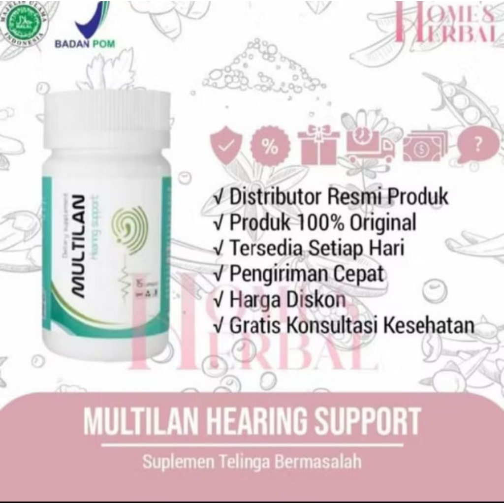 Terbaik Multilan Asli Original Obat Telinga Memulihkan Pendengaran