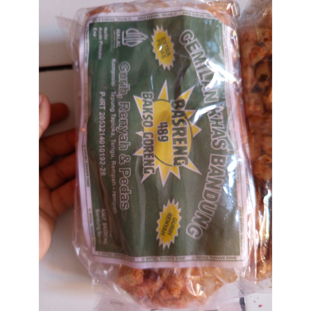 

snack basreng 489 baso goreng pedas isi 20pcs