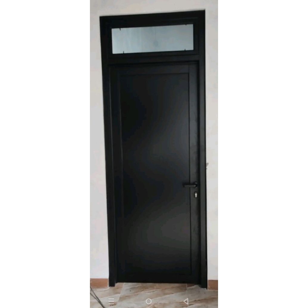 1set kusen+pintu kamar mandi alumunium 3 in ukuran L 70.T230. gratis Peking kayu