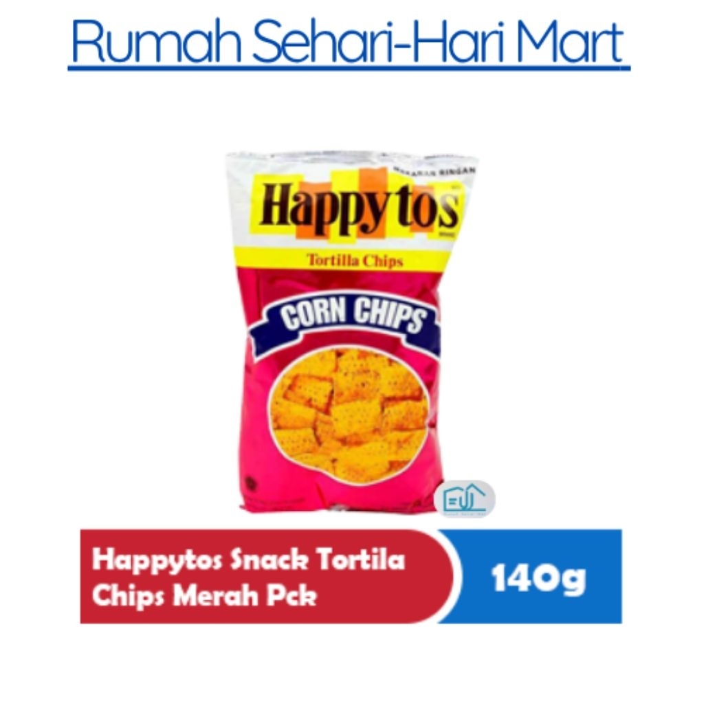 

Happytos Snack Tortila Chips Merah 140g – Paket Isi 4 | Camilan Jagung Gurih Renyah
