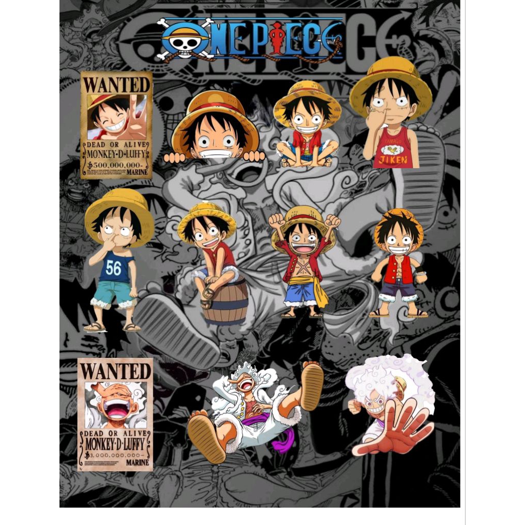 

Sticker anime one piece waterproff