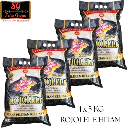 

(4x5 kg) Beras ROJOLELE HITAM Beras Premium Kemasan 5 kg