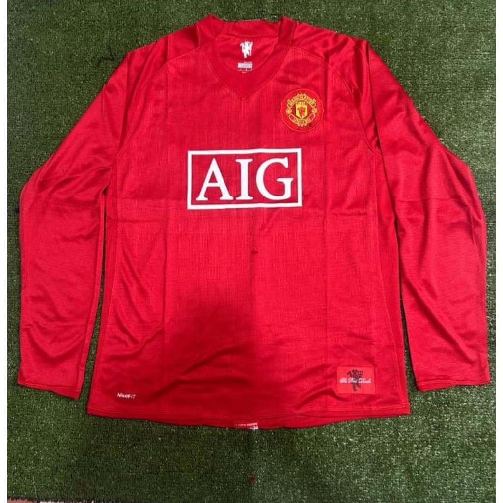 ( ls lobg slevve ) jersey bola retro vintage clasik grade AAA LS mu home 2008 grade AAA