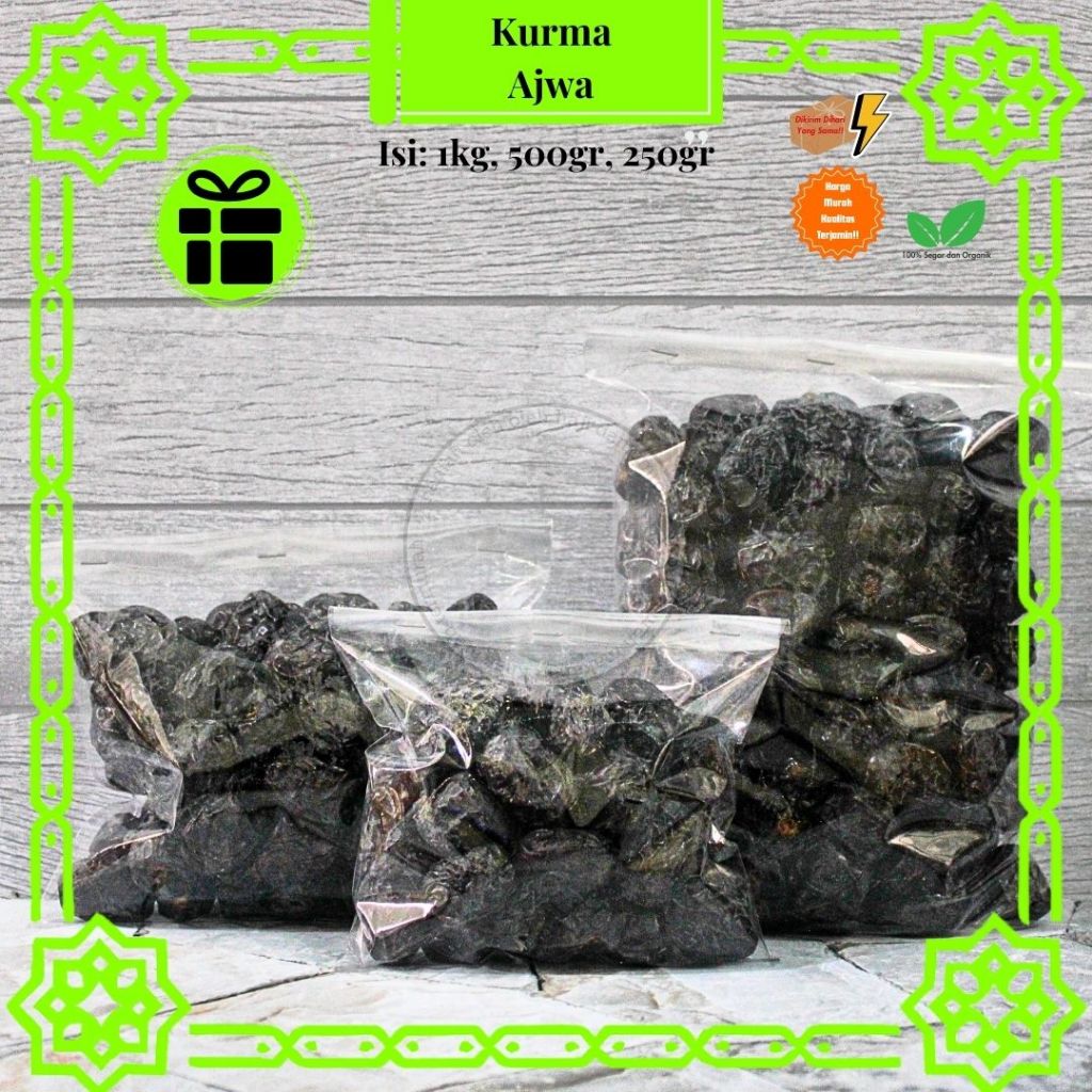 

Kurma Ajwa Madinah Isi: 1kg, 500gr, 250gr