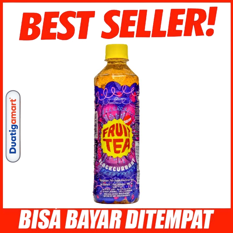Fruit Tea Frutea Fruitea Minuman Rasa Teh Blackcurrant Botol Kemasan 500ml