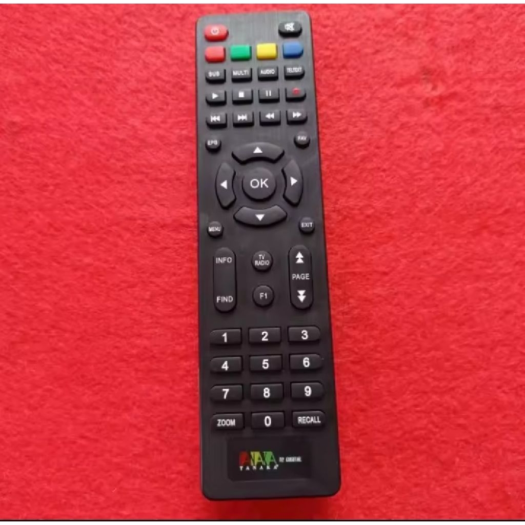 Remote Control RECEIVER TV PARABOLA TANAKA AAA Original