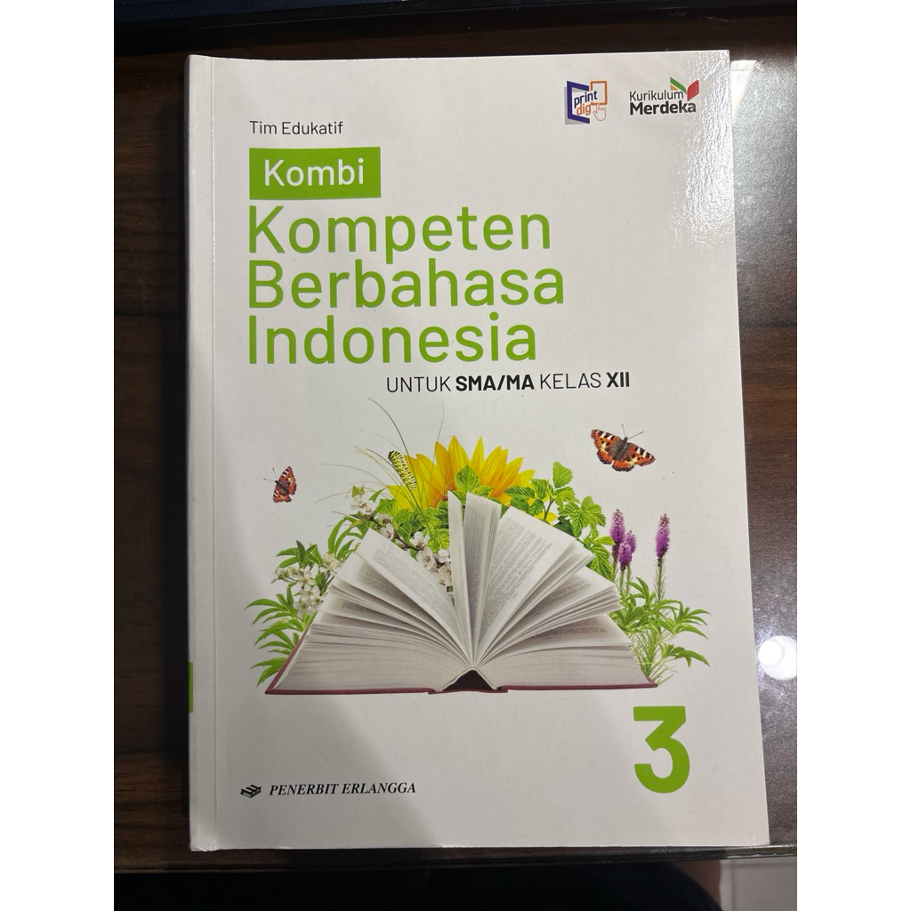 [PRELOVED] Buku Kompeten Berbahasa Indonesia Kelas 12 SMA 3 Kurikulum Merdeka