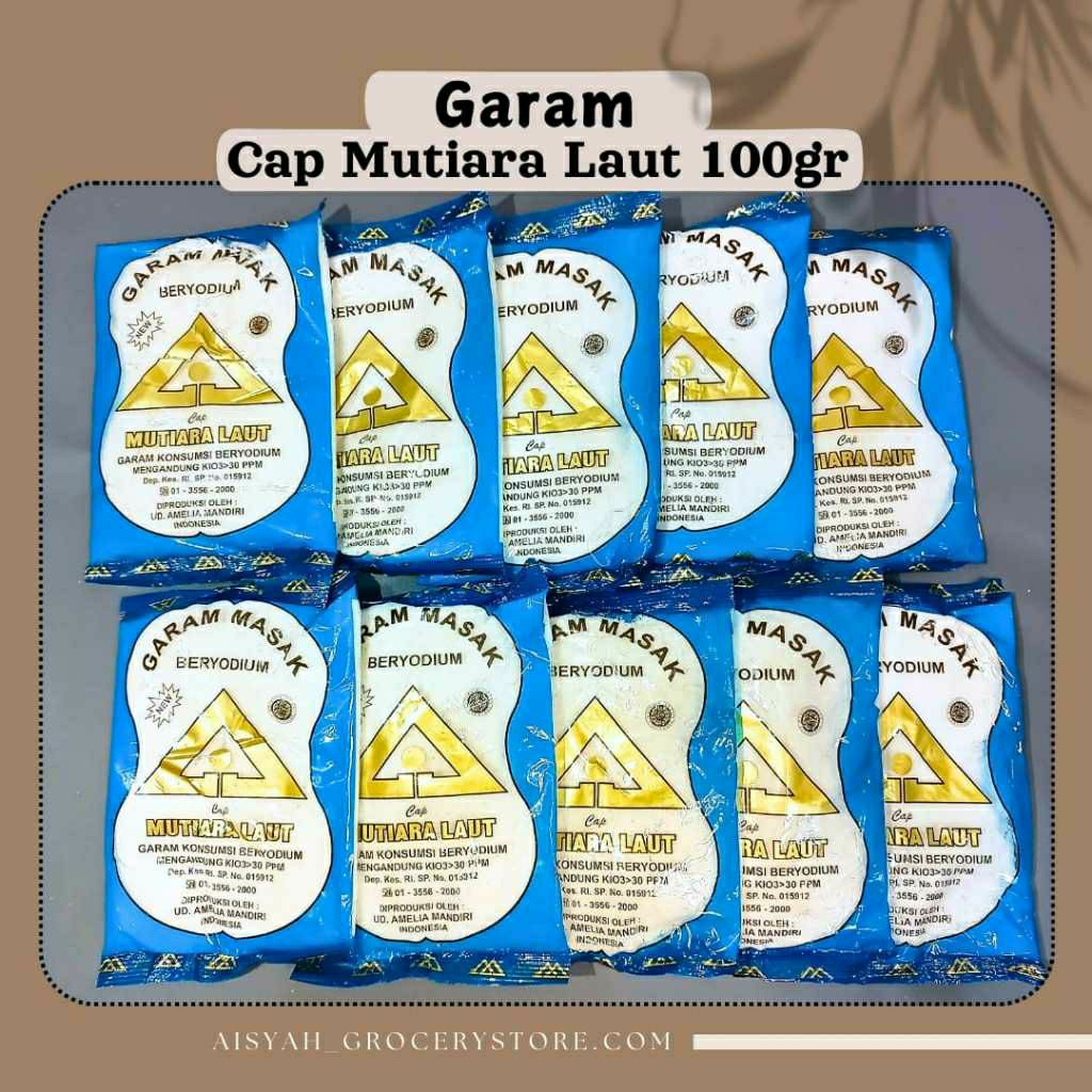 

10Pcs Garam Dapur Beryoudium Cap Mutiara Laut / Bumbu Dapur / Bumbu Masak