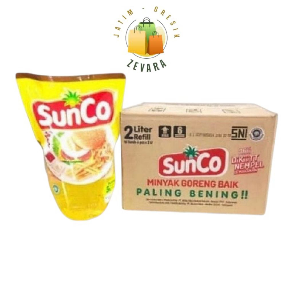 

MINYAK GORENG SUNCO KEMASAN 2 LITER 1DUS ISI 6PCS