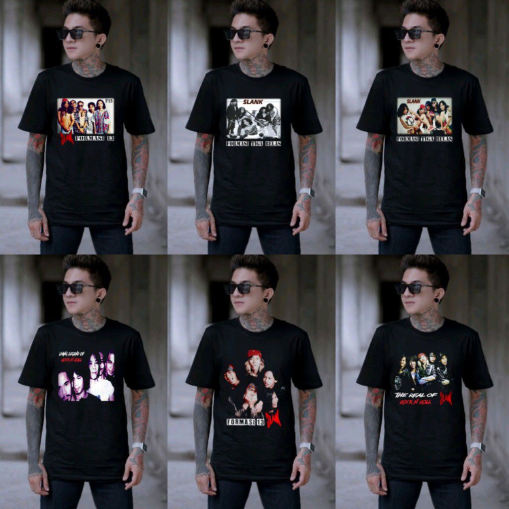 KAOS SLANK F13 SERIES // TSHIRT SLANK F13 //  FORMASI TIGA BELAS