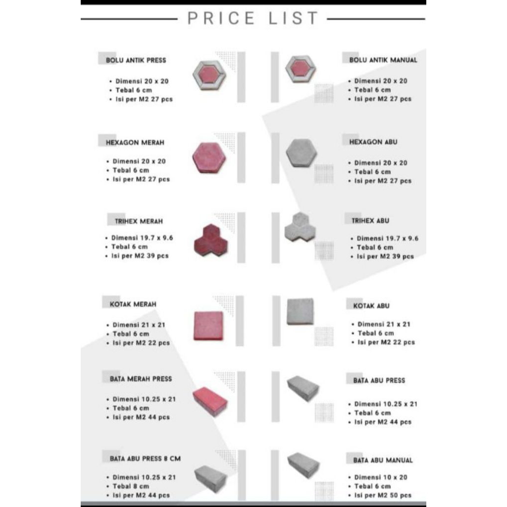 Paving blok Press Hidrolik Kualitas Premium