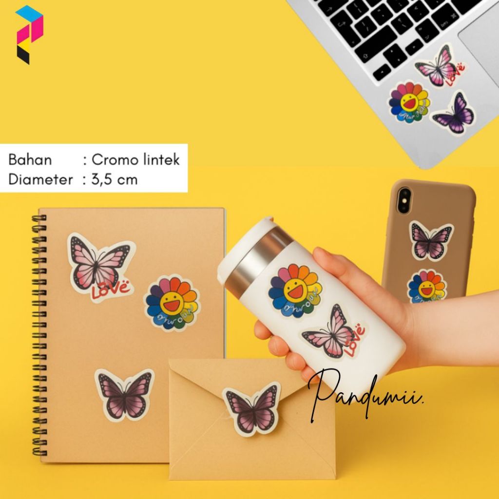 

Stiker Lucu Bentuk Butterfly – Cocok untuk Dekorasi dan Kado Unik - Stiker Lucu