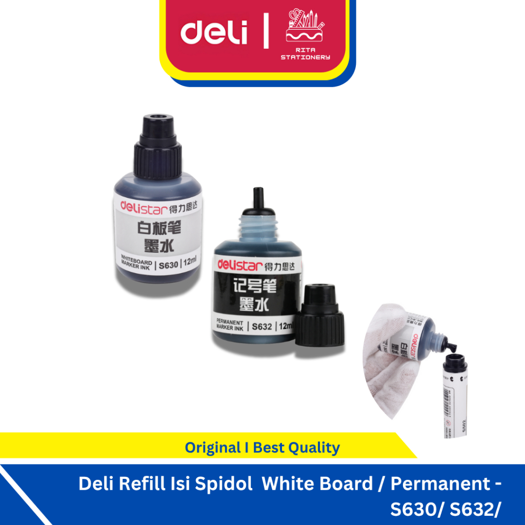 

Deli Refill Isi Spidol White Board / Permanent - S630/ S632 Isi ulang Marker Satuan