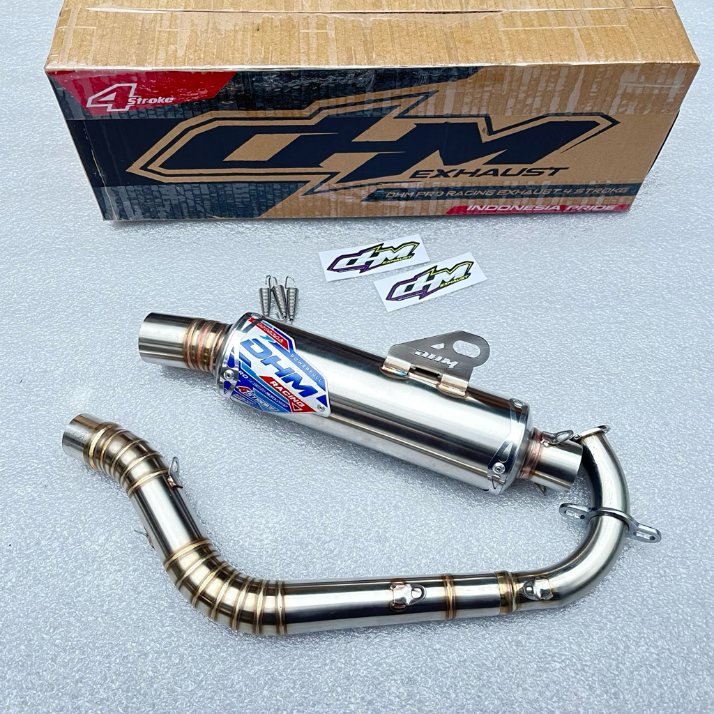 Knalpot Beat Deluxe Genio Scoopy Inlet 38/42/45/50 Original DHM Racing Exhaust