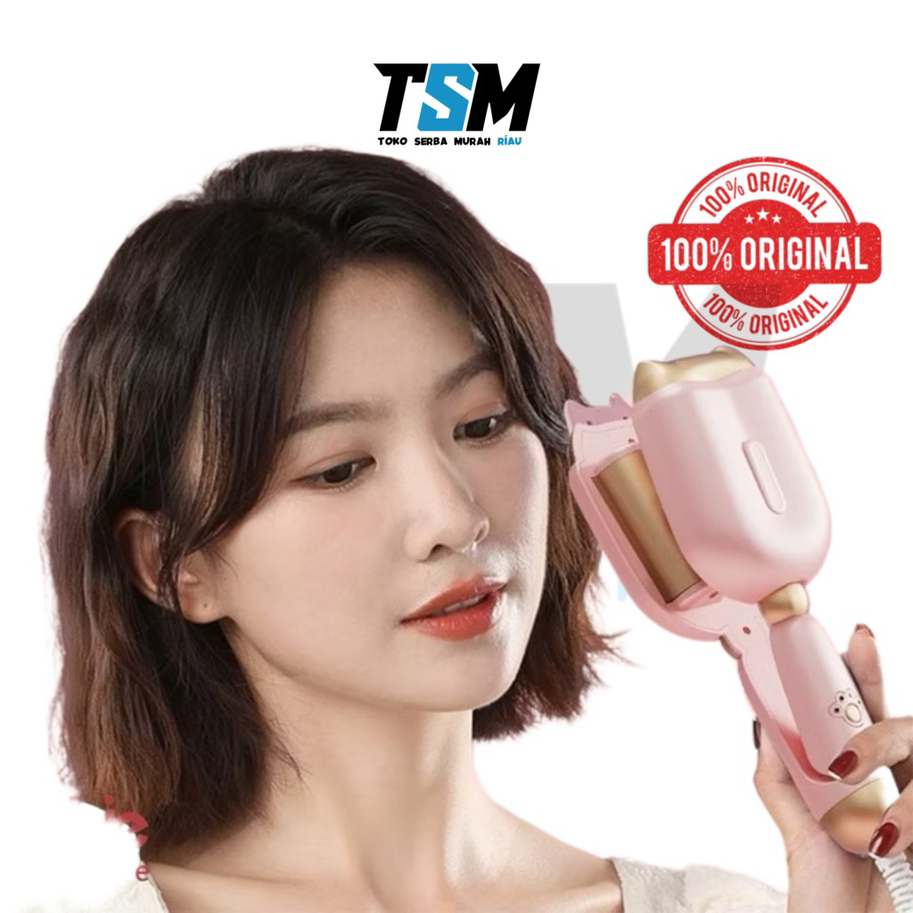 RAMINDONG Catokan Wavy Hair Catok Rambut Curly Egg Roll Stick Catokan Rambut Keriting Bergelombang