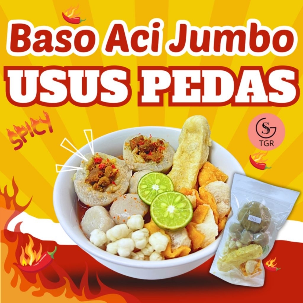 

1 Bungkus Baso Aci Usus Pedas Ekonomis Kuah Kaldu Food Isian Usus Pedas Instan