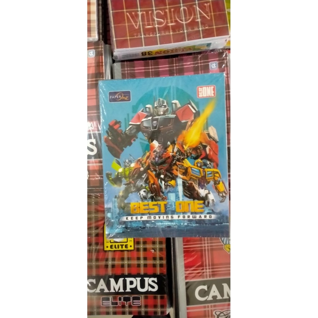 

BUKU TULIS BEST ONE 38 LEMBAR ISI 10 BUKU (LEGEND - ROBOT)