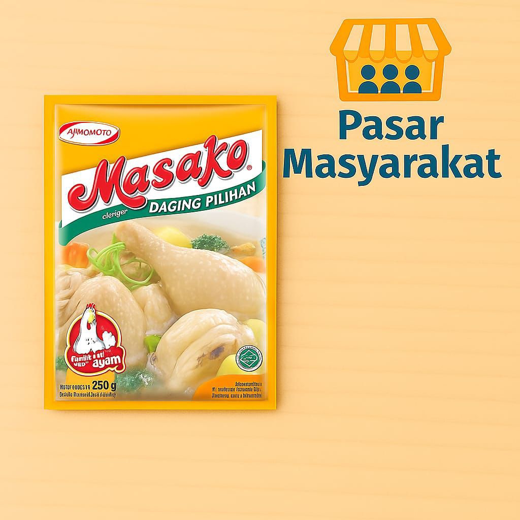 

Masako Ayam Penyedap Rasa 250 Gram Pasar.Masyarakat