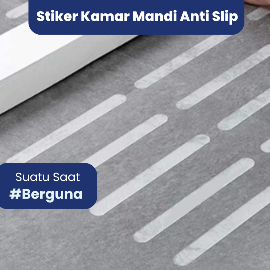 Stiker Lantai Kamar Mandi Anti Licin Isi 6 Pcs - Karpet Stiker Mini Tempel Lantai Keramik Anti Slip